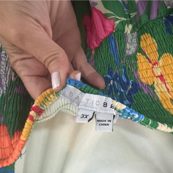 Baltic Born Green and Pink Resort Maxi Dress - Picture 5 of 5